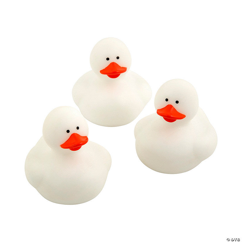 White Rubber Ducks - 12 Pc. | USA Decoration®