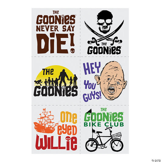 1 1/2" Bulk 72 Pc. The Goonies™ Iconic Movie Temporary Tattoos | USA Decoration®