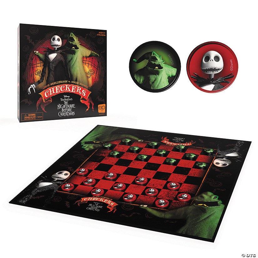 USAopoly Checkers: Disney Tim Burton The Nightmare Before Christmas | USA Decoration®