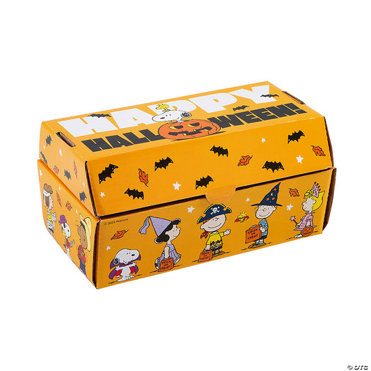 12" x 6" Peanuts® Happy Halloween Treasure Chest Cardboard Box | USA Decoration®