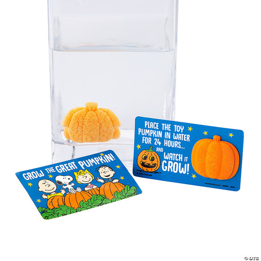 Bulk 48 Pc. Peanuts Halloween Grow the Great Pumpkin Foam Water Growing Toys | USA Decoration®