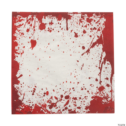 6 1/2" Halloween Horror Party Bloody Paper Luncheon Napkins - 16 Ct. | USA Decoration®