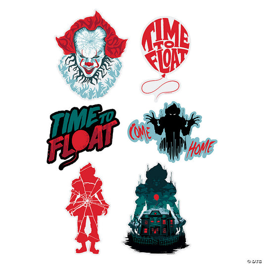 13" - 20" IT Pennywise™ the Clown Movie Quotes Cardboard Wall Cutouts – 6 Pc. | USA Decoration®