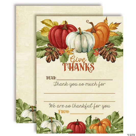 20 Piece(s): AmandaCreation Fall Pumpkins Thanksgiving Thank You 20pc. | USA Decoration®
