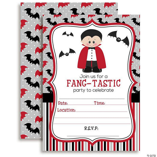AmandaCreation Dracula Fang-tastic Invites 40pc. | USA Decoration®