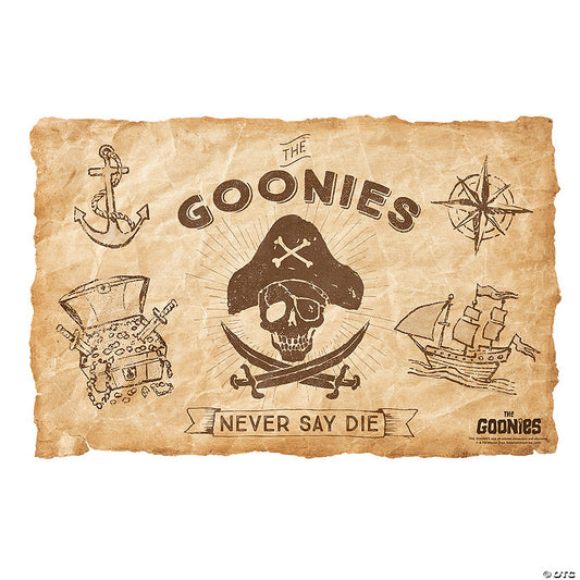 17" x 11" The Goonies™ Pirate Treasure Map Placemats - 12 Pc. | USA Decoration®