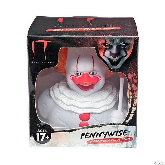 1 Piece(s): 4" x 4 1/2" IT: Chapter 2™ Pennywise™ the Clown Collectible Rubber Duck | USA Decoration®