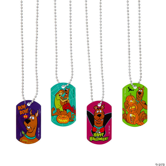 Scooby-Doo!™ Halloween Dog Tag Necklaces - 12 Pc. | USA Decoration®