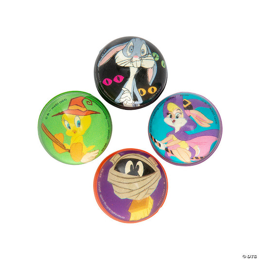 1 1/4" Mini Looney Tunes™ Halloween Rubber Bouncy Balls - 24 Pc. | USA Decoration®
