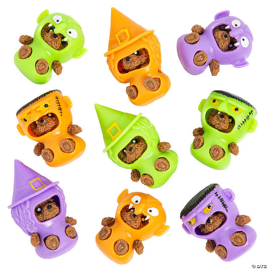 Per Dozen: 2 1/2" - 3 1/4 Halloween Costume Rubber Bear Characters - 12 Pc. | USA Decoration®