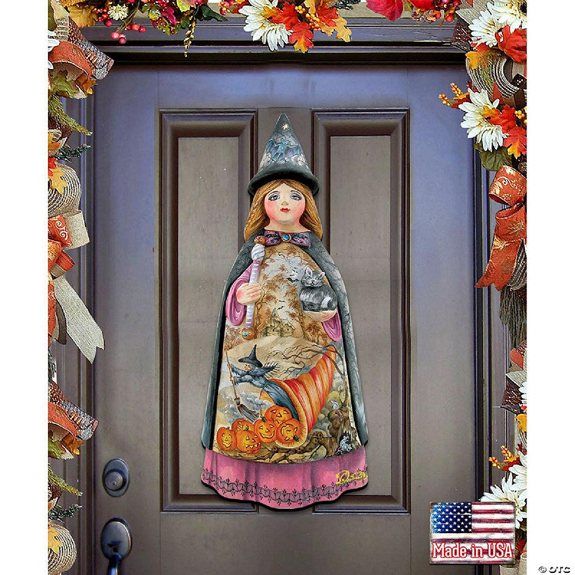 Witch Halloween Door Decor by G. Debrekht | USA Decoration®