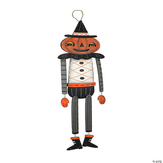 1 Piece(s): Transpac Johanna Parker Pumpkin Peeps Wooden Halloween Pumpkin Wall Hanging Door Decor | USA Decoration®