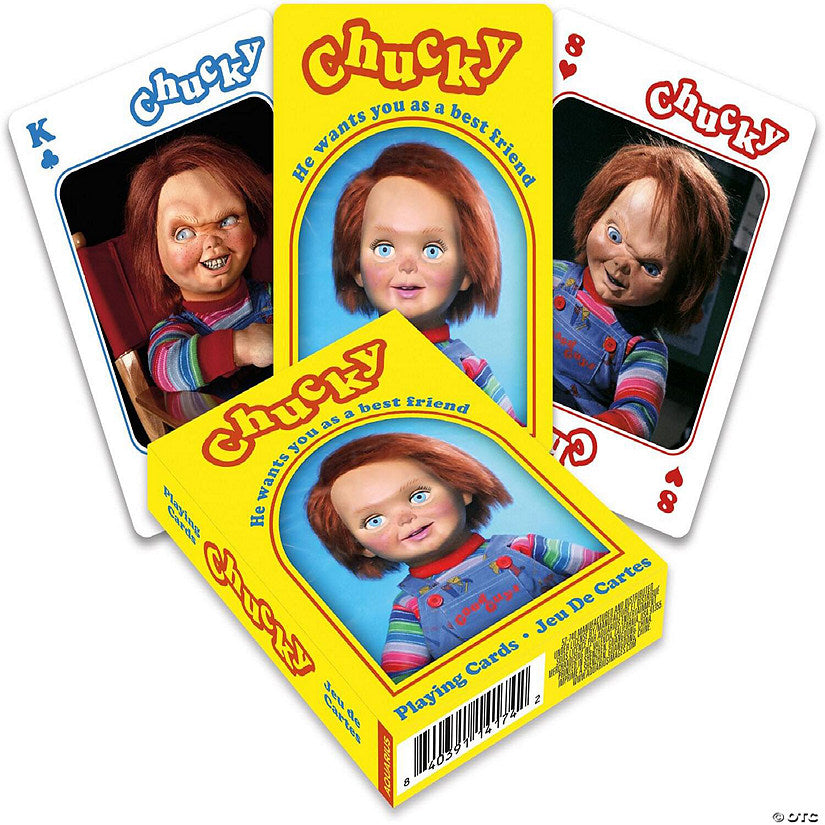 Kids Play Chucky Playing Cards 52 Card Deck + 2 Jokers | USA Decoration®
