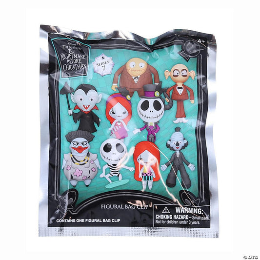 Nightmare Before Christmas Series 7 3D Foam Bag Clip 1 Random | USA Decoration®
