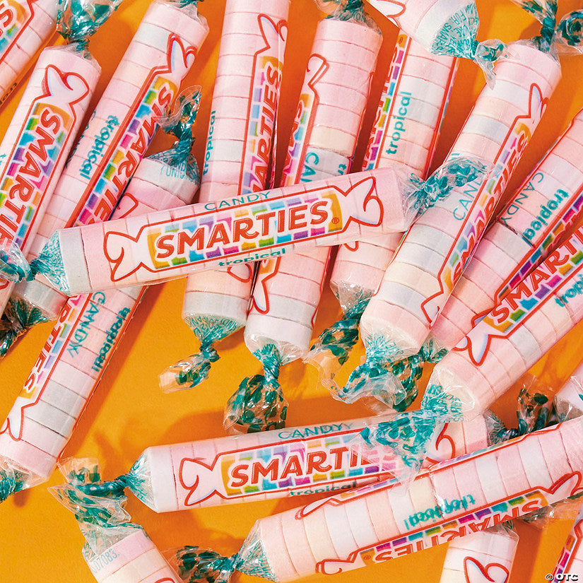 40 lbs. Mega Bulk 2400 Pc. Tropical Smarties Hard Candy Rolls | USA Decoration®