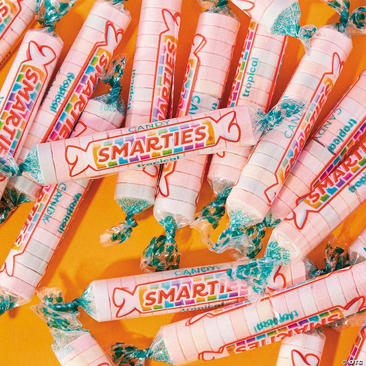 40 lbs. Mega Bulk 2400 Pc. Tropical Smarties Hard Candy Rolls | USA Decoration®