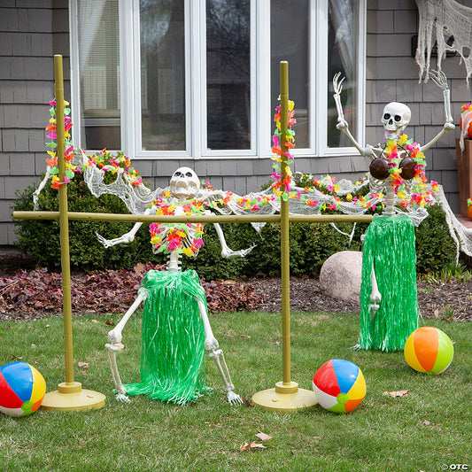 Skeleton Luau Limbo Halloween Decorating Kit - 60 Pc. | USA Decoration®