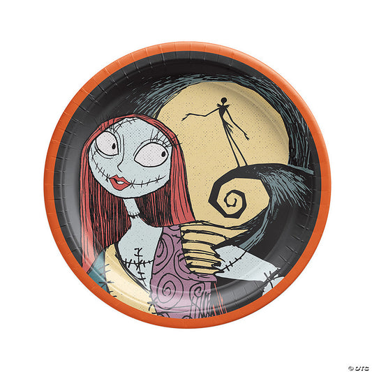 6 3/4" Disney’s The Nightmare Before Christmas Pumpkin King Paper Dessert Plates - 18 Ct. | USA Decoration®