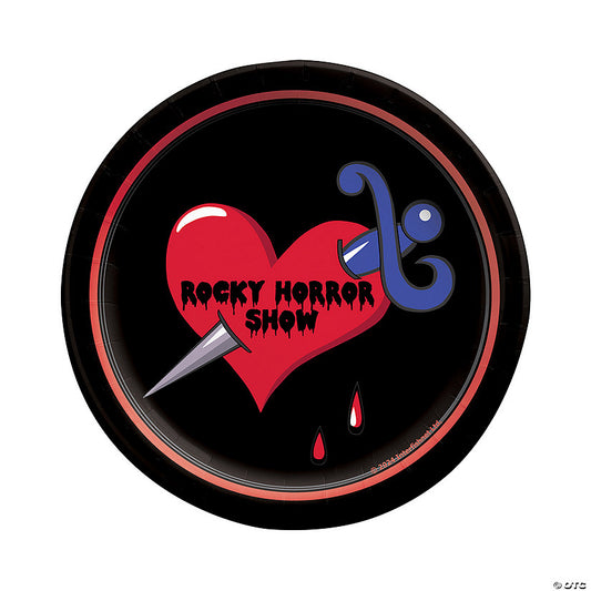 6 3/4" Rocky Horror Picture Show Disposable Paper Dessert Plates - 18 Ct. | USA Decoration®