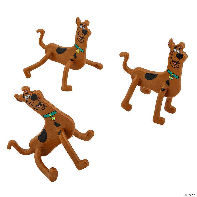 24 Piece(s): 3 1/4" x 4 1/4" Scooby-Doo!™ Black and Brown Vinyl Bendables - 24 Pc. | USA Decoration®