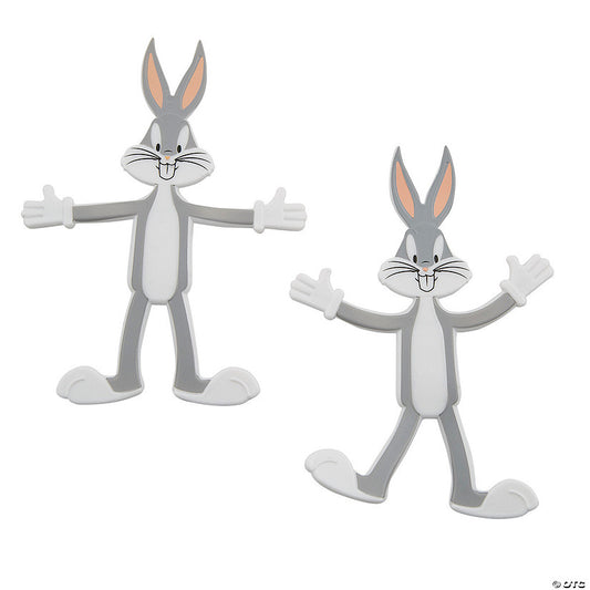 3 3/4" x 5" Looney Tunes™ Bugs Bunny Bendable Toys - 12 Pc. | USA Decoration®