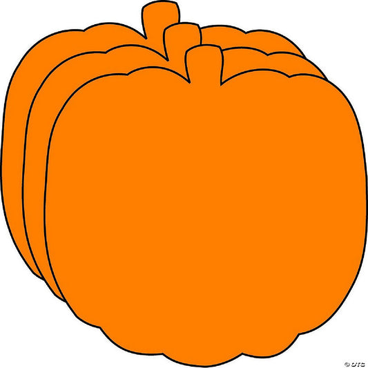 15 Piece(s): Creative Shapes Etc. - Small Single Color Creative Foam Craft Cut-outs - Pumpkin | USA Decoration®