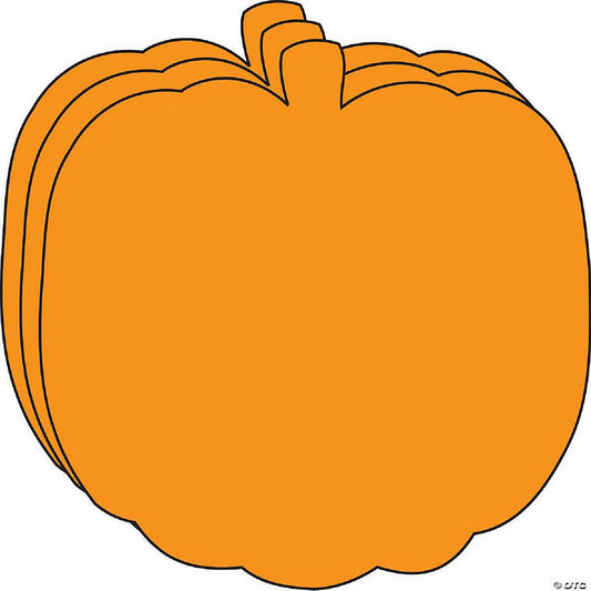 31 Piece(s): Creative Shapes Etc. - Large Single Color Construction Paper Craft Cut-out - Orange Pumpkin | USA Decoration®