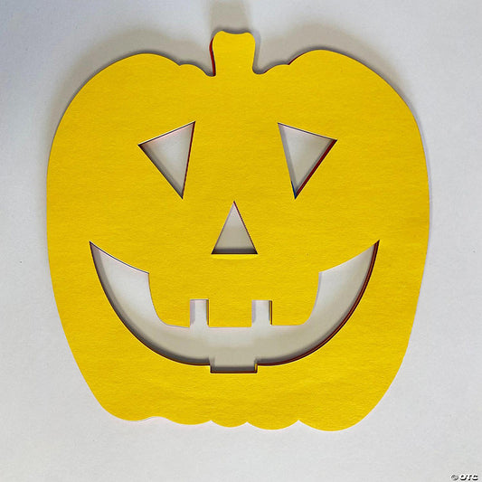 15 Piece(s): Creative Shapes Etc. - Jack O Lantern Assorted Color Super Cut-Outs - 8" x 10 | USA Decoration®