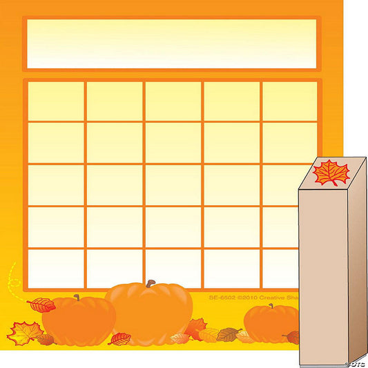 1 Set(s): Creative Shapes Etc. - Progress Pad/ Stamps Set - Pumpkin | USA Decoration®