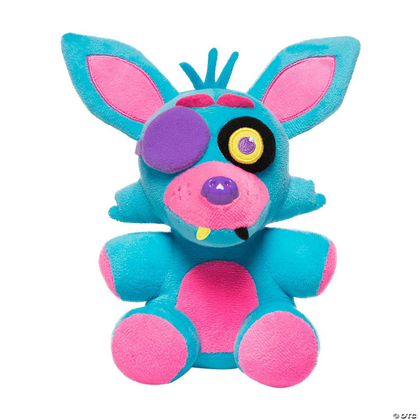 1 Piece(s): Five Nights at Freddy's 6 Inch Plush Foxy Blacklight (Blue) | USA Decoration®