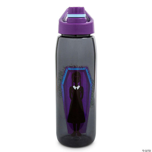 Addams Family "What Would Wednesday Do?" Water Bottle With Screw-Top Lid | USA Decoration®