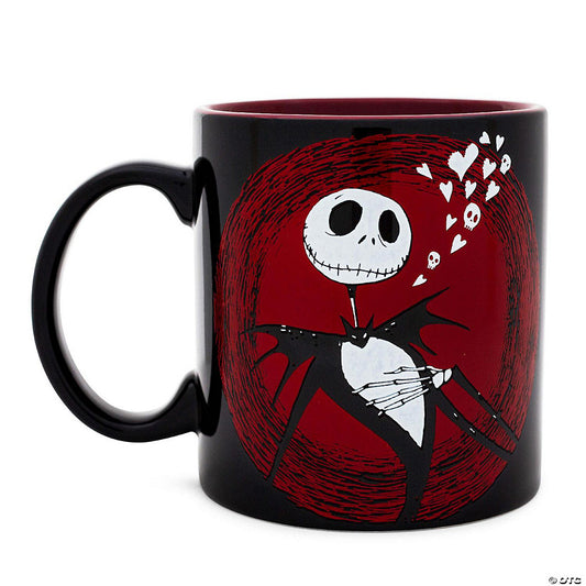 Disney The Nightmare Before Christmas Jack Hearts Ceramic Mug 20 Ounces | USA Decoration®