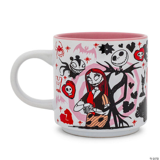 Disney The Nightmare Before Christmas Valentine's Town Stackable Ceramic Mug | USA Decoration®