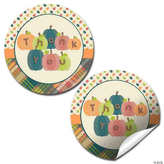 40 Piece(s): AmandaCreation Fall Fun Pumpkin Envelope Seals 40pc. | USA Decoration®