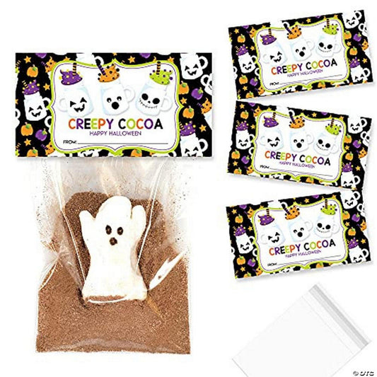 Creepy Cocoa Halloween Bag Toppers 40pcs. by AmandaCreation BAG FILLER NOT INCLUDED halloween