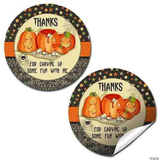 40 Piece(s): AmandaCreation Pumpkin Carving Envelope Seals 40pc. | USA Decoration®