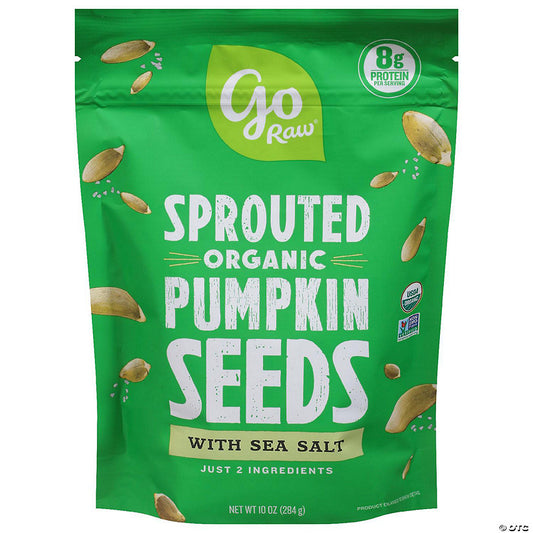 6 Piece(s): Go Raw Sprouted Seeds Pumpkin Sea Salt 10 oz (Pack Of 6) | USA Decoration®