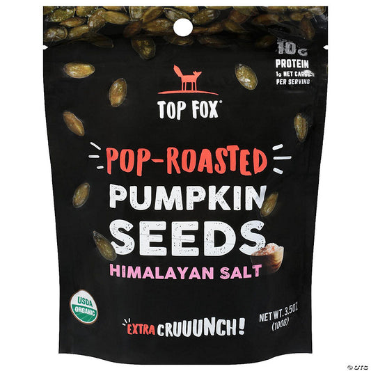 6 Piece(s): Top Fox Seeds Pumpkin Pop Roasted Himalayan 3.5 oz (Pack of 6) | USA Decoration®