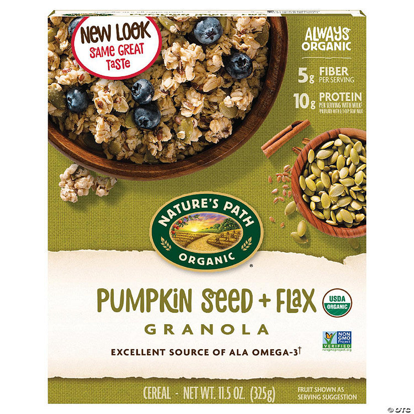 12 Piece(s): Natures Path Granola Flax Plus With Pumpkin Seed Organic 11.5 oz (Pack of 12) | USA Decoration®