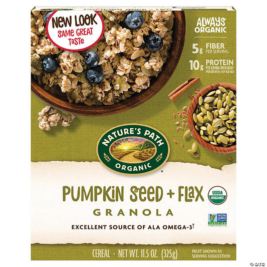 12 Piece(s): Natures Path Granola Flax Plus With Pumpkin Seed Organic 11.5 oz (Pack of 12) | USA Decoration®
