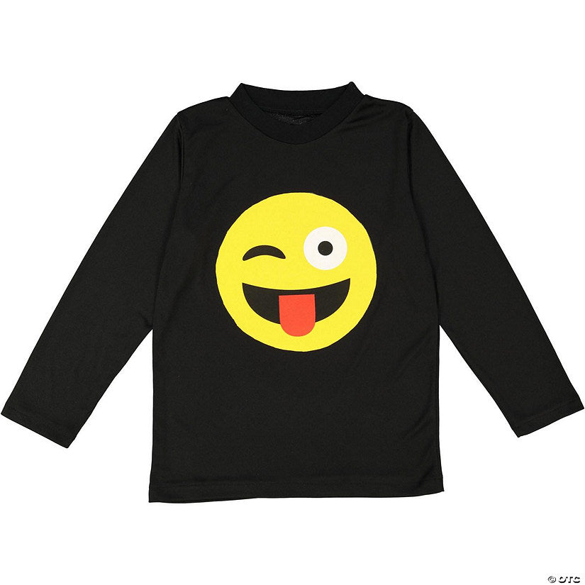 Tongue Out Emoji T-Shirt - Kids S