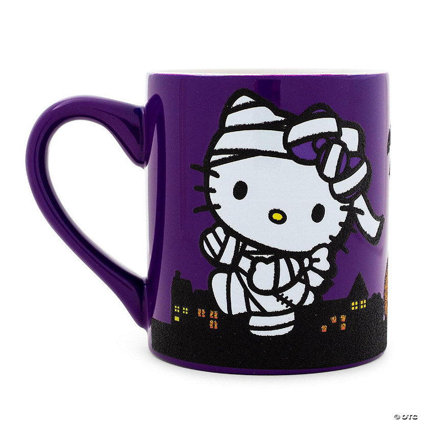 Sanrio Hello Kitty "Happy Halloween" Ceramic Glitter Mug Holds 14 Ounces | USA Decoration®