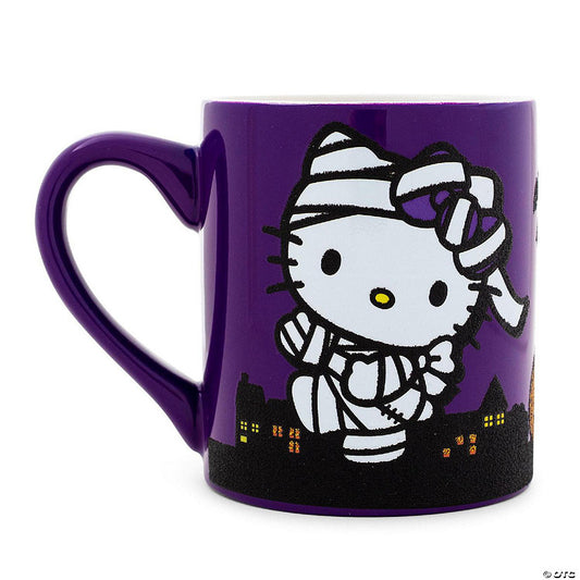 Sanrio Hello Kitty "Happy Halloween" Ceramic Glitter Mug Holds 14 Ounces | USA Decoration®