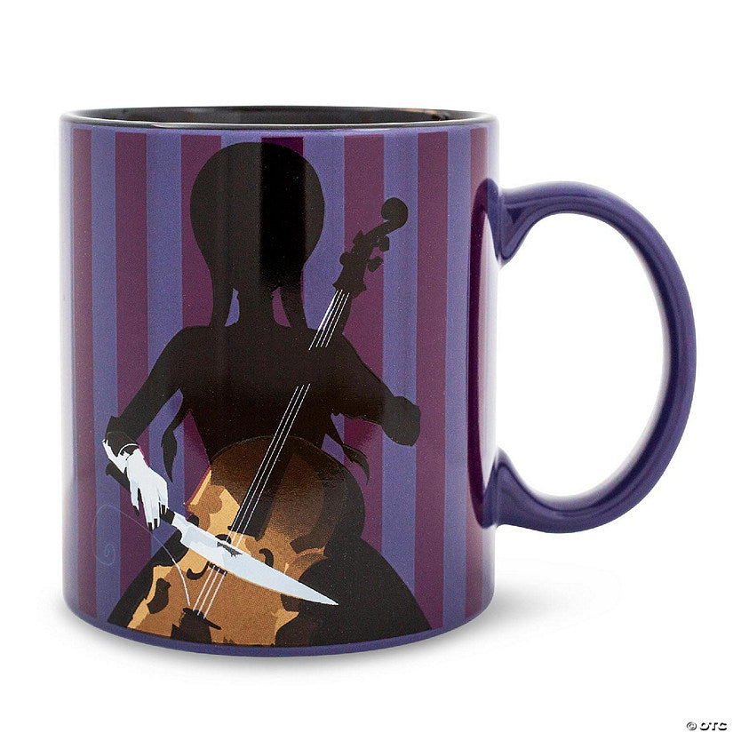 Addams Family Wednesday Cello Silhouette Ceramic Mug Holds 20 Ounces | USA Decoration®