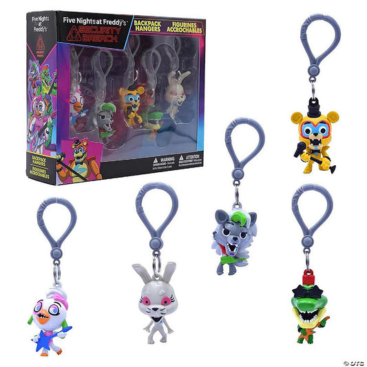 1 Piece(s): Five Nights at Freddys 5-Piece Backpack Hanger Collectors Box | USA Decoration®