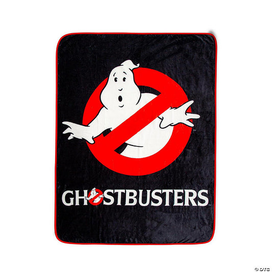 Ghostbusters Logo Raschel Throw Blanket 45 x 60 Inches | USA Decoration®
