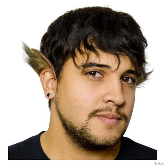 Latex Wolfman Adult Costume Flexi Ears with Fur Trim | USA Decoration®