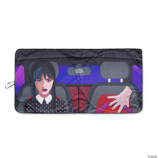 Addams Family Wednesday And Thing Sunshade For Car Windshield 64 x 32 Inches | USA Decoration®