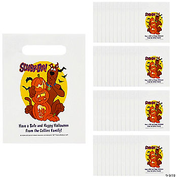 7 1/2" x 10" Bulk 50 Pc. Personalized Halloween Scooby-Doo!™ Treat Bags halloween