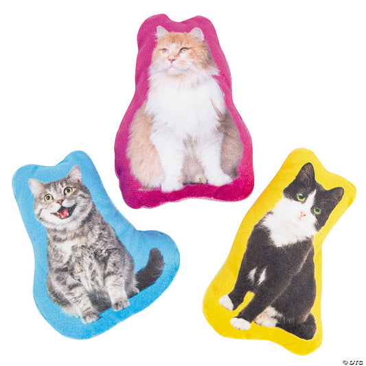 48 Piece(s): 3 3/4" – 4 1/4" Bulk 48 Pc. Realistic Flat Stuffed House Cats | USA Decoration®